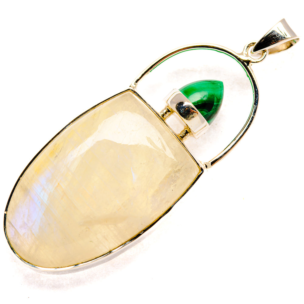 Rainbow Moonstone Pendants handcrafted by Ana Silver Co - PD27931 - Photo 2