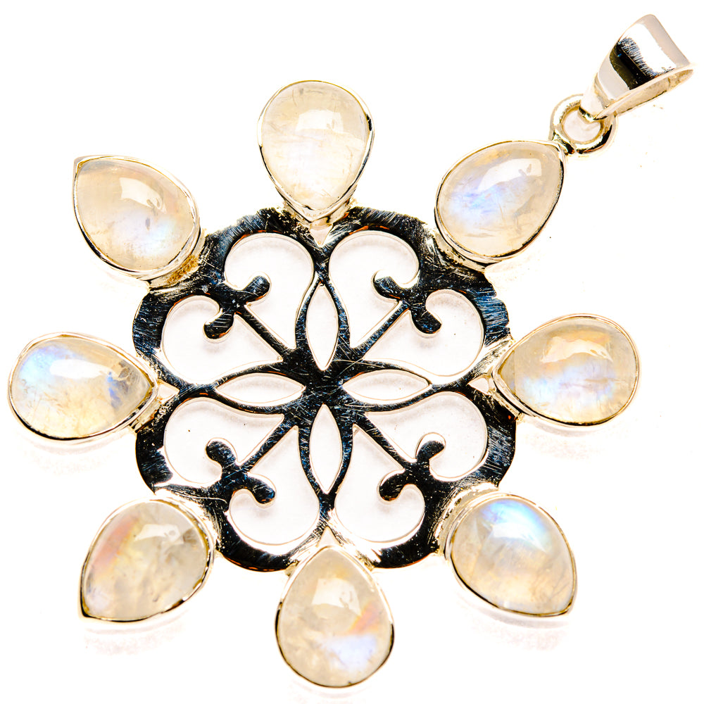 Rainbow Moonstone Pendants handcrafted by Ana Silver Co - PD27932 - Photo 2