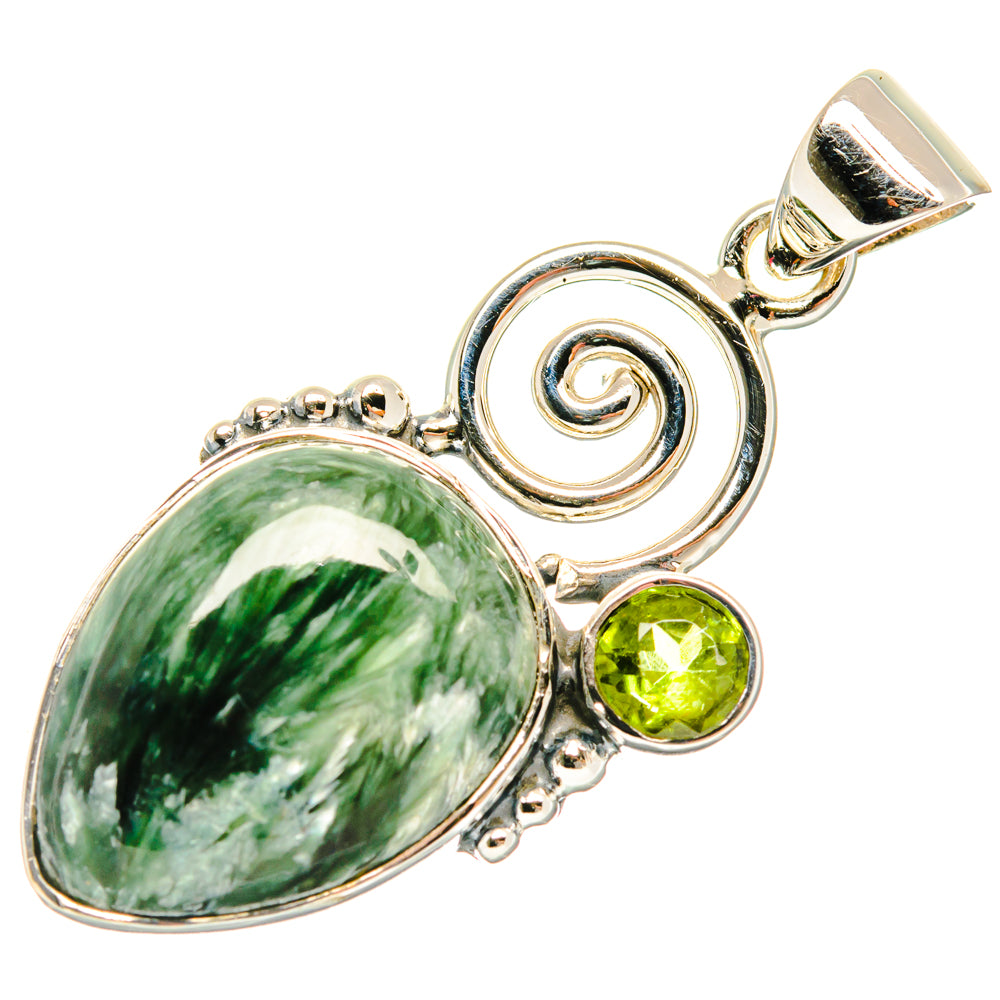 Seraphinite Pendants handcrafted by Ana Silver Co - PD27940 - Photo 2
