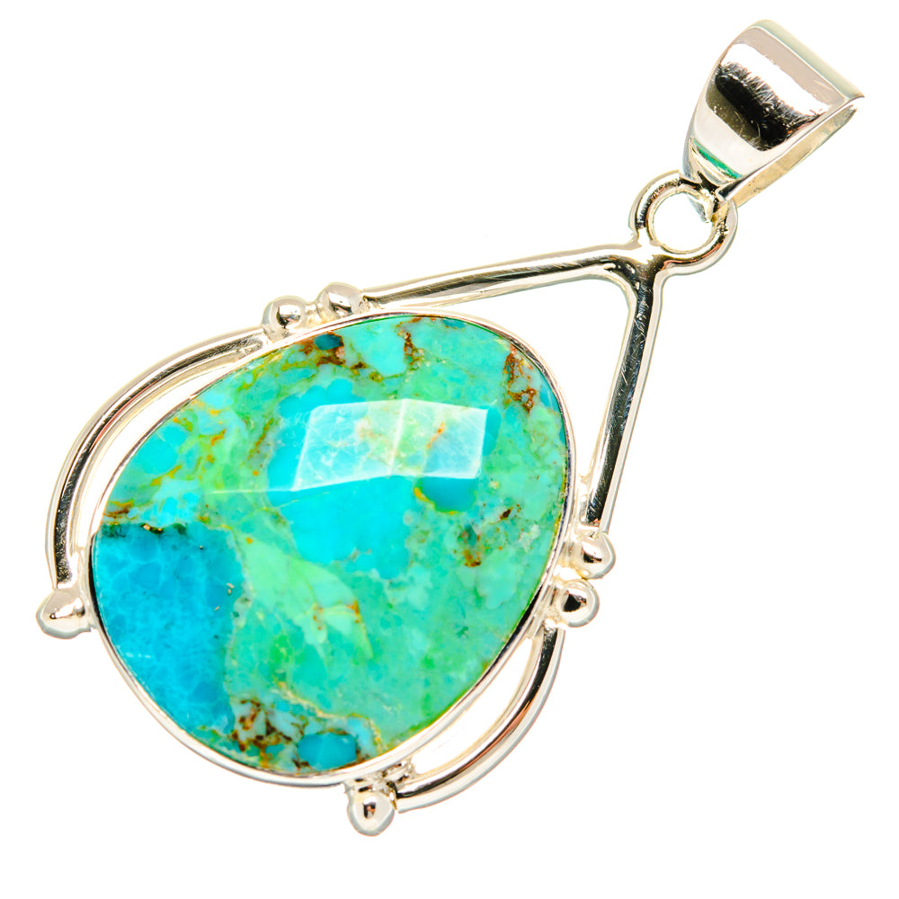 Chrysocolla Pendants handcrafted by Ana Silver Co - PD27945 - Photo 2