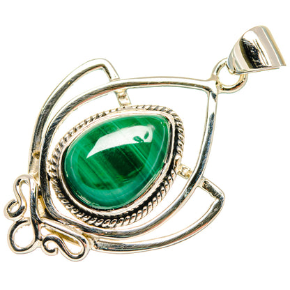 Malachite Pendants handcrafted by Ana Silver Co - PD27954 - Photo 2