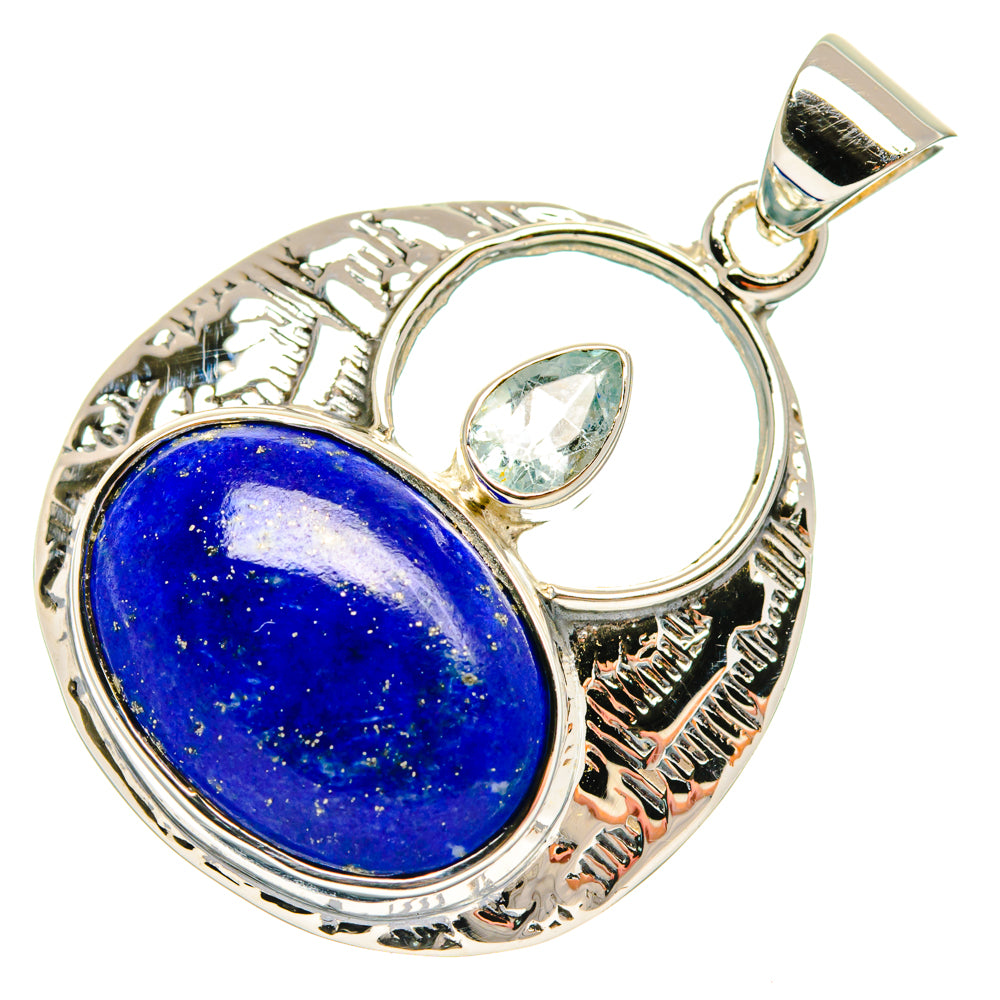 Lapis Lazuli Pendants handcrafted by Ana Silver Co - PD27959 - Photo 2