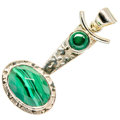 Malachite Pendants handcrafted by Ana Silver Co - PD27963 - Photo 2