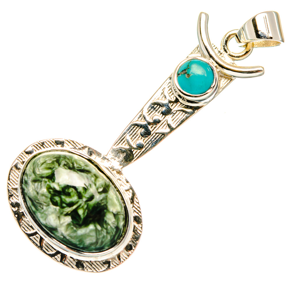 Seraphinite Pendants handcrafted by Ana Silver Co - PD27964 - Photo 2