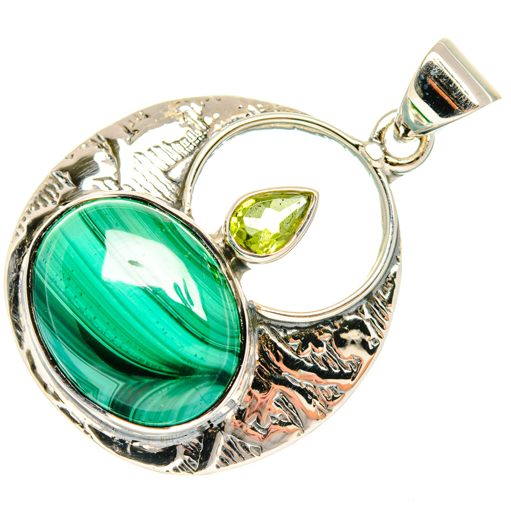 Malachite Pendants handcrafted by Ana Silver Co - PD27967 - Photo 2