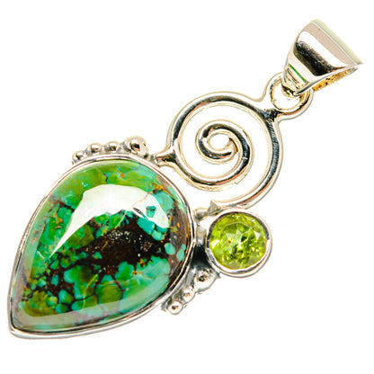 Tibetan Turquoise Pendants handcrafted by Ana Silver Co - PD27968 - Photo 2