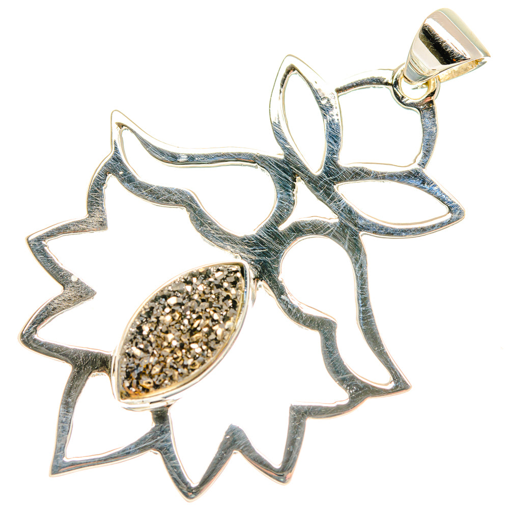 Pyrite Agate Pendants handcrafted by Ana Silver Co - PD27970 - Photo 2