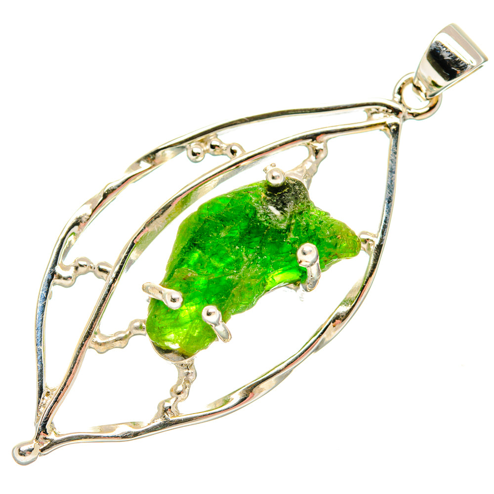 Chrome Diopside Pendants handcrafted by Ana Silver Co - PD27971 - Photo 2