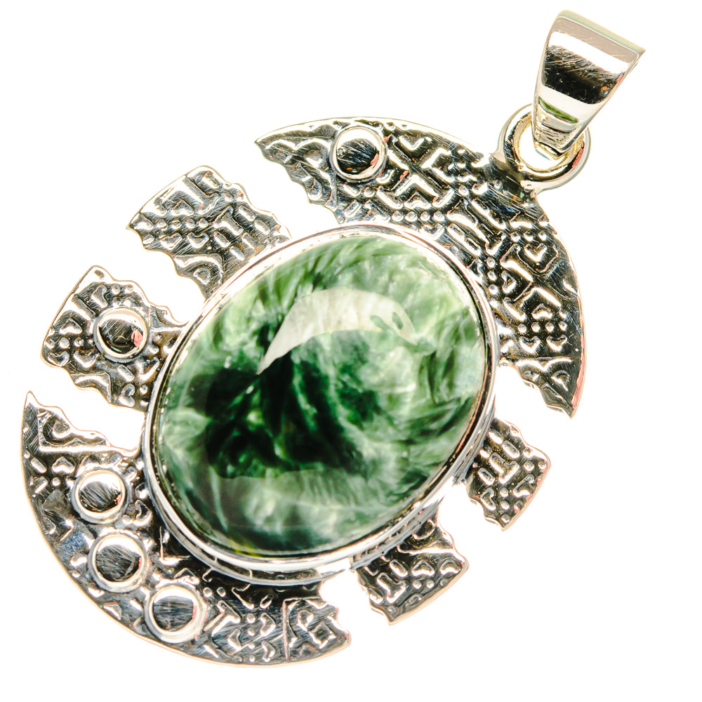 Seraphinite Pendants handcrafted by Ana Silver Co - PD27977 - Photo 2