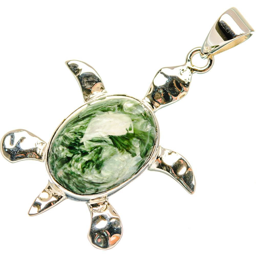 Seraphinite Pendants handcrafted by Ana Silver Co - PD27994 - Photo 2