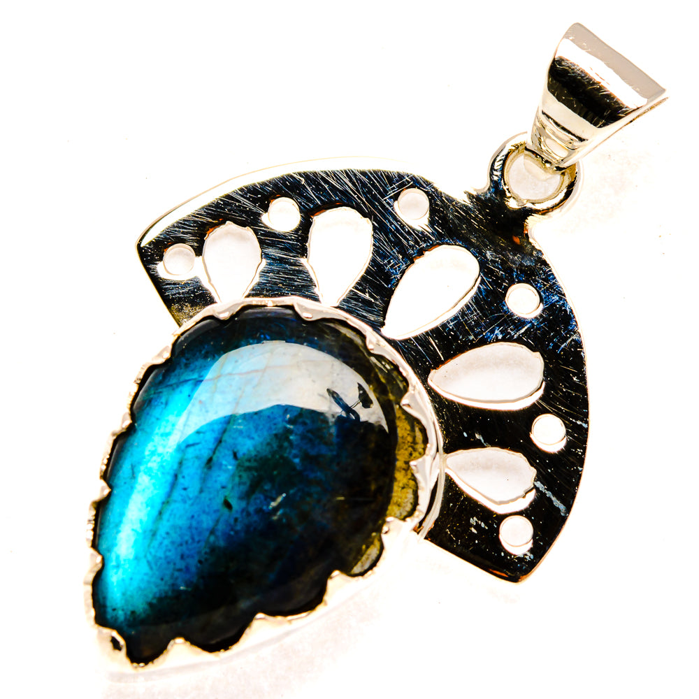 Labradorite Pendants handcrafted by Ana Silver Co - PD27997 - Photo 2