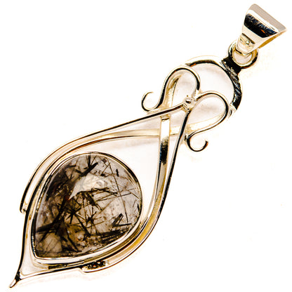 Tourmalinated Quartz Pendants handcrafted by Ana Silver Co - PD28008 - Photo 2