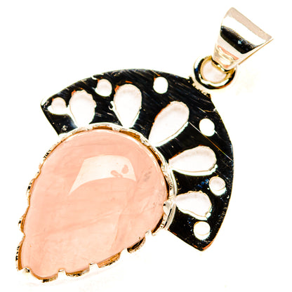 Rose Quartz Pendants handcrafted by Ana Silver Co - PD28030 - Photo 2