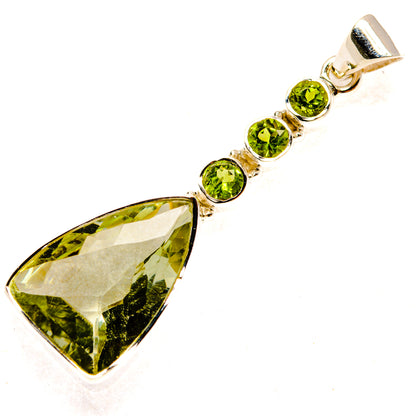 Green Amethyst Pendants handcrafted by Ana Silver Co - PD28033 - Photo 2