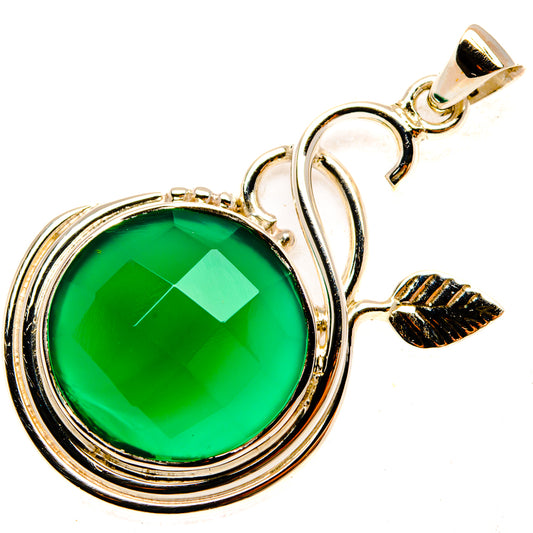 Green Onyx Pendants handcrafted by Ana Silver Co - PD28039 - Photo 2