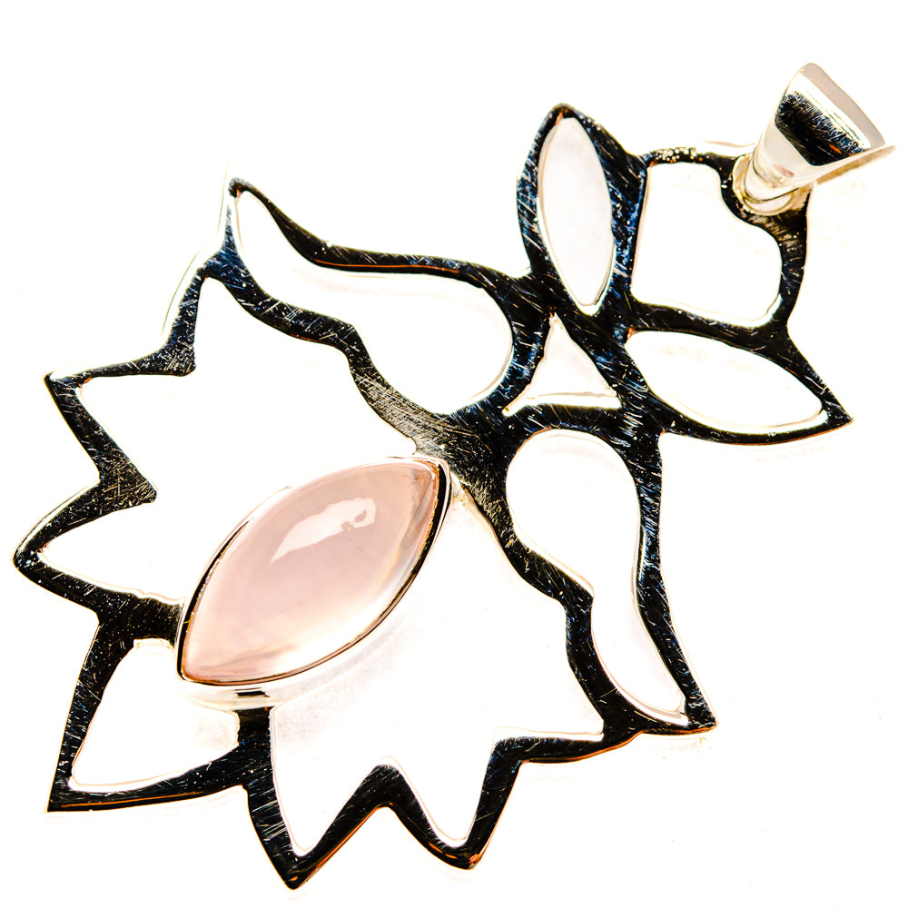 Rose Quartz Pendants handcrafted by Ana Silver Co - PD28044 - Photo 2