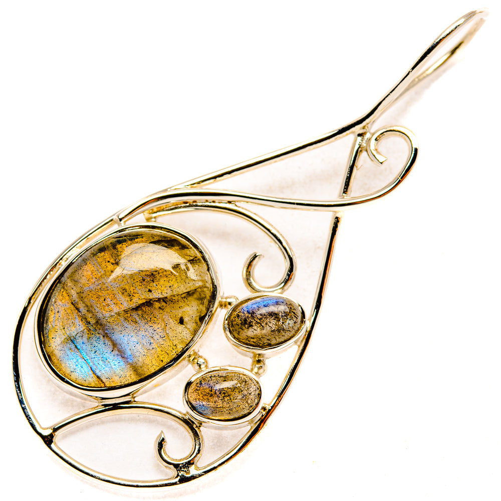 Labradorite Pendants handcrafted by Ana Silver Co - PD28047 - Photo 2