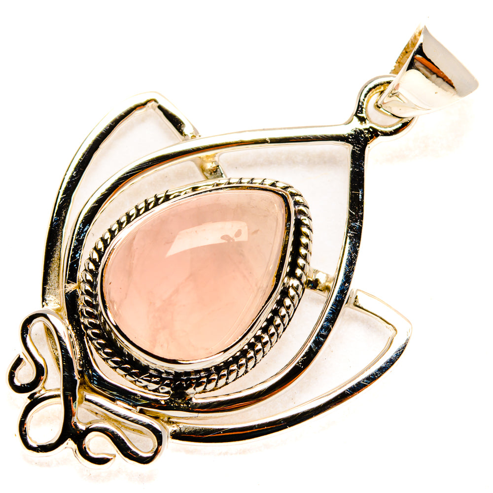 Rose Quartz Pendants handcrafted by Ana Silver Co - PD28053 - Photo 2