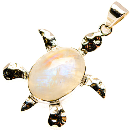 Rainbow Moonstone Pendants handcrafted by Ana Silver Co - PD28058 - Photo 2