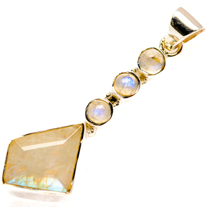 Rainbow Moonstone Pendants handcrafted by Ana Silver Co - PD28060 - Photo 2
