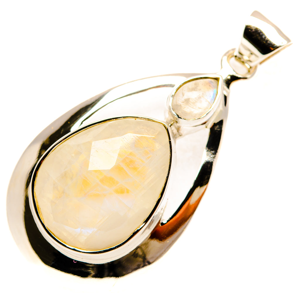Rainbow Moonstone Pendants handcrafted by Ana Silver Co - PD28064 - Photo 2