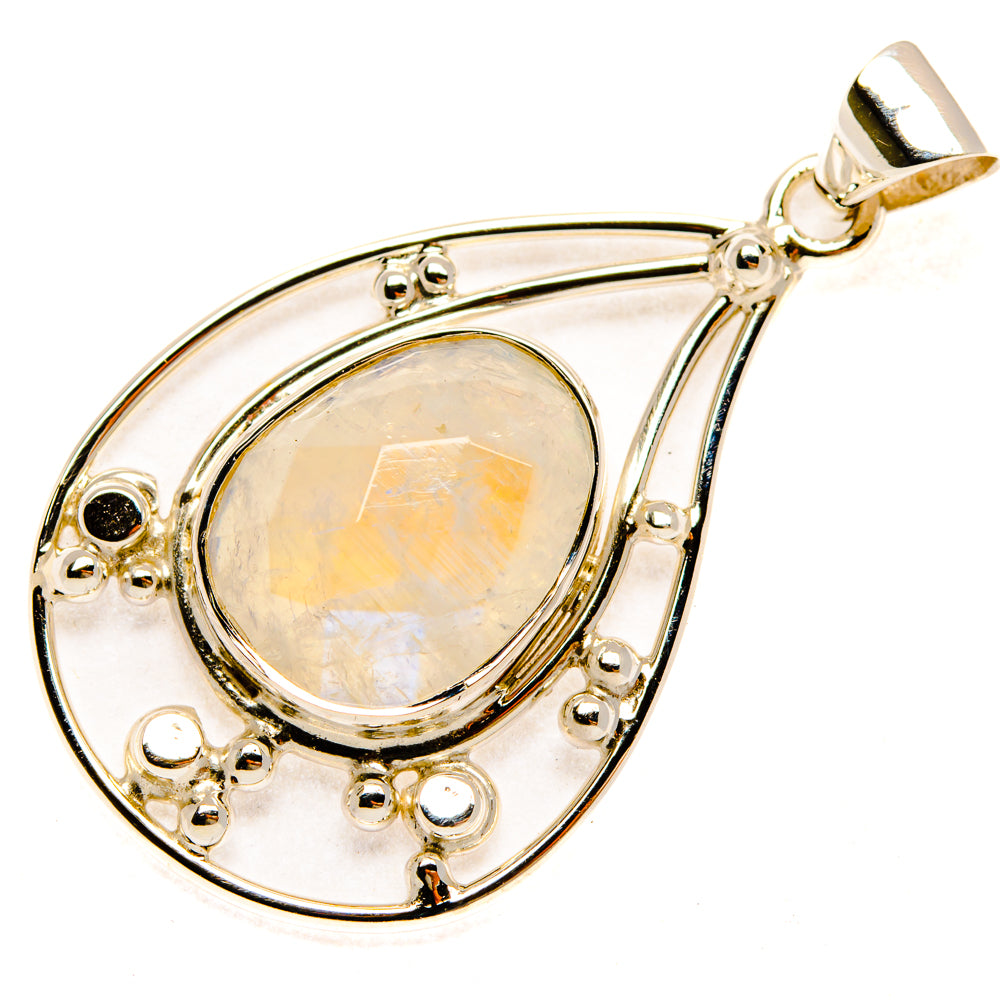 Rainbow Moonstone Pendants handcrafted by Ana Silver Co - PD28065 - Photo 2