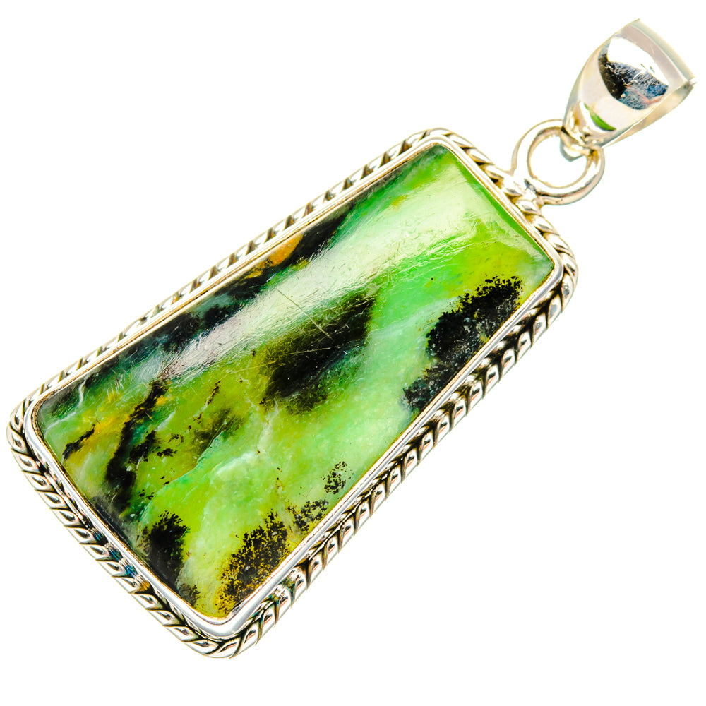 Peruvian Opal Pendants handcrafted by Ana Silver Co - PD28071 - Photo 2