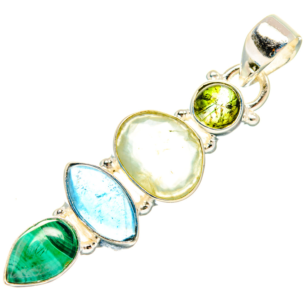 Prehnite Pendants handcrafted by Ana Silver Co - PD28079 - Photo 2