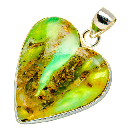 Peruvian Opal Pendants handcrafted by Ana Silver Co - PD28089 - Photo 2