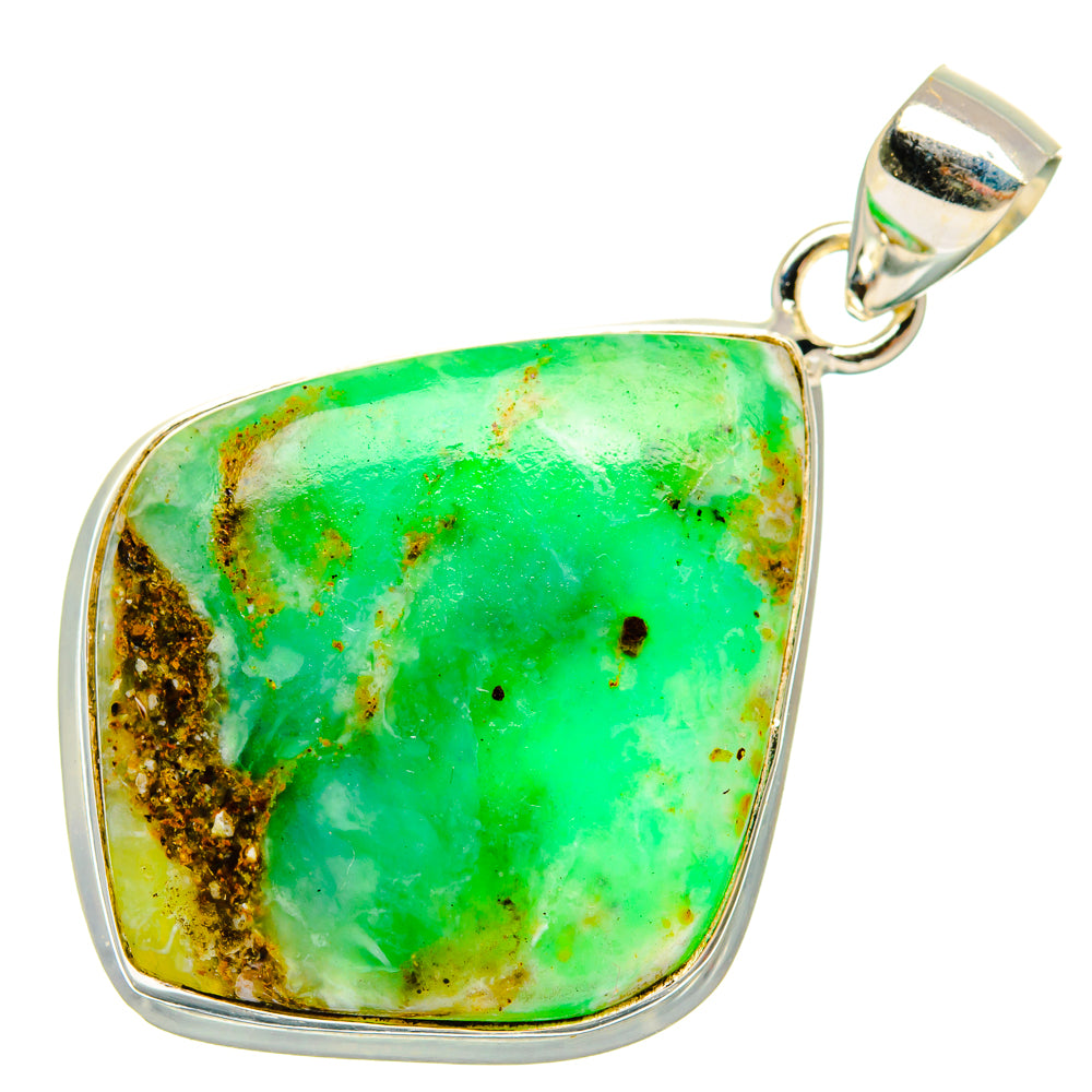 Peruvian Opal Pendants handcrafted by Ana Silver Co - PD28092 - Photo 2