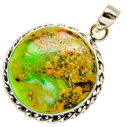 Peruvian Opal Pendants handcrafted by Ana Silver Co - PD28097 - Photo 2