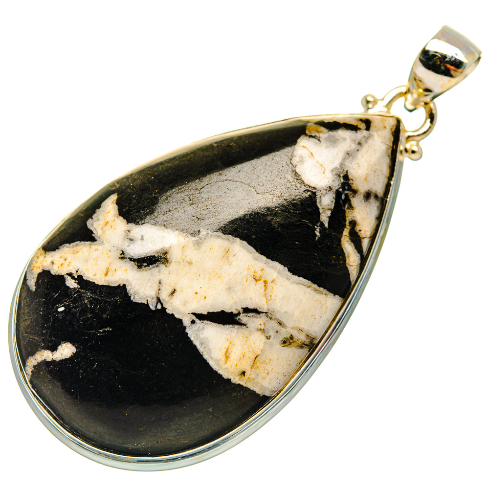 Chrysanthemum Stone Pendants handcrafted by Ana Silver Co - PD28117 - Photo 2