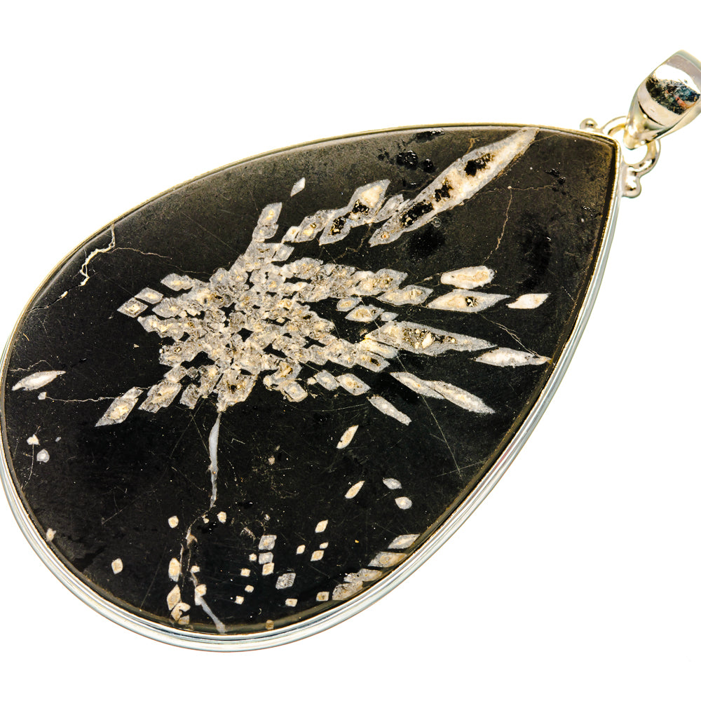 Chrysanthemum Stone Pendants handcrafted by Ana Silver Co - PD28120 - Photo 2