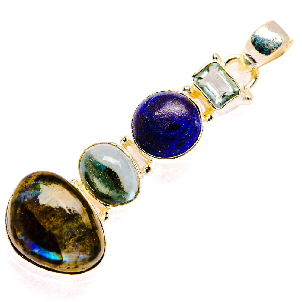 Labradorite Pendants handcrafted by Ana Silver Co - PD28126 - Photo 2
