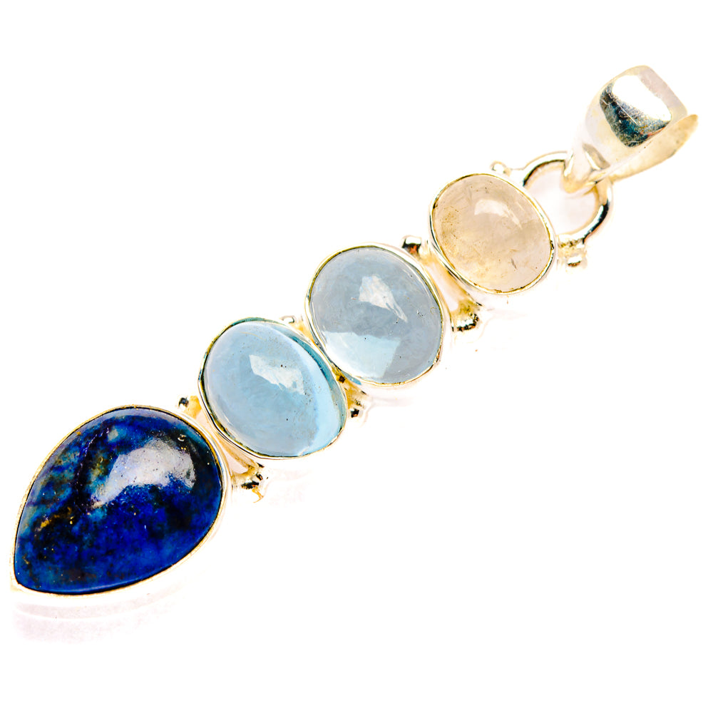 Lapis Lazuli Pendants handcrafted by Ana Silver Co - PD28129 - Photo 2