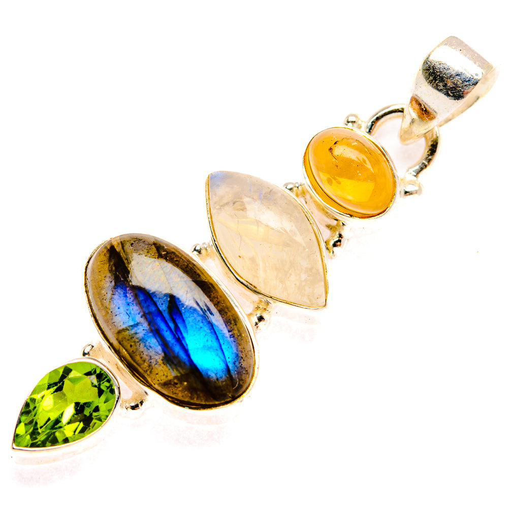 Labradorite Pendants handcrafted by Ana Silver Co - PD28135 - Photo 2