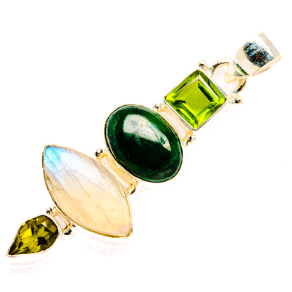 Rainbow Moonstone Pendants handcrafted by Ana Silver Co - PD28139 - Photo 2