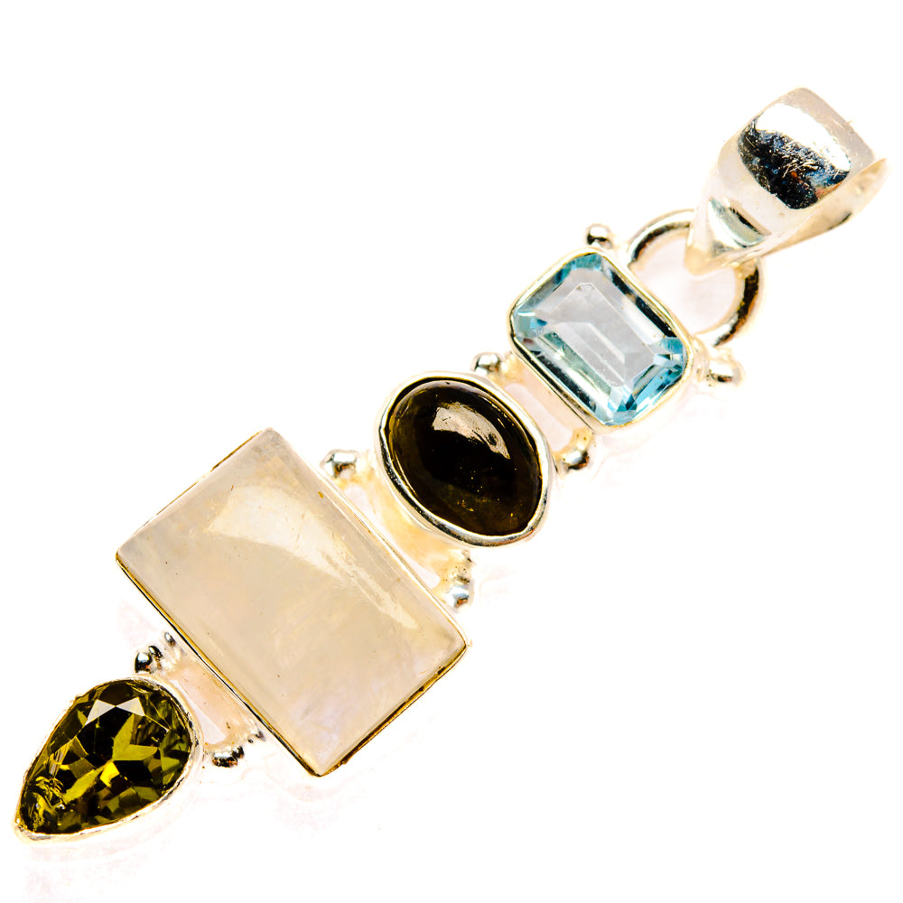 Rainbow Moonstone Pendants handcrafted by Ana Silver Co - PD28142 - Photo 2