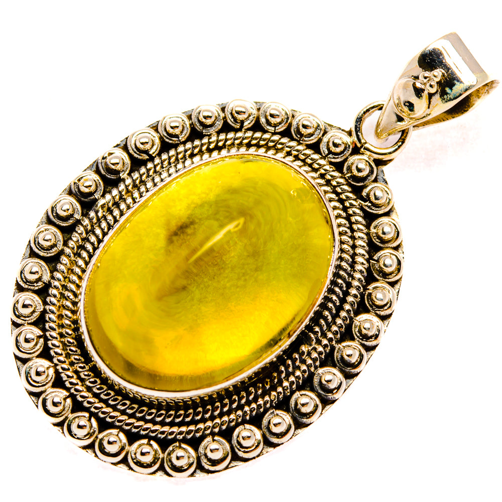 Citrine Sugarloaf Pendants handcrafted by Ana Silver Co - PD28145 - Photo 2