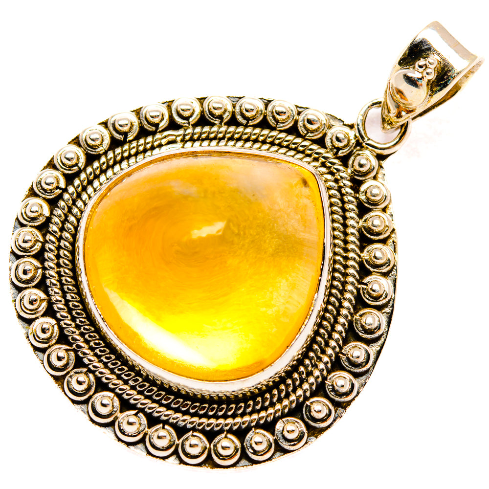 Citrine Sugarloaf Pendants handcrafted by Ana Silver Co - PD28146 - Photo 2