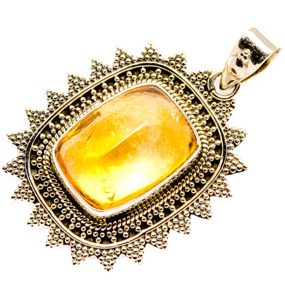 Citrine Sugarloaf Pendants handcrafted by Ana Silver Co - PD28147 - Photo 2