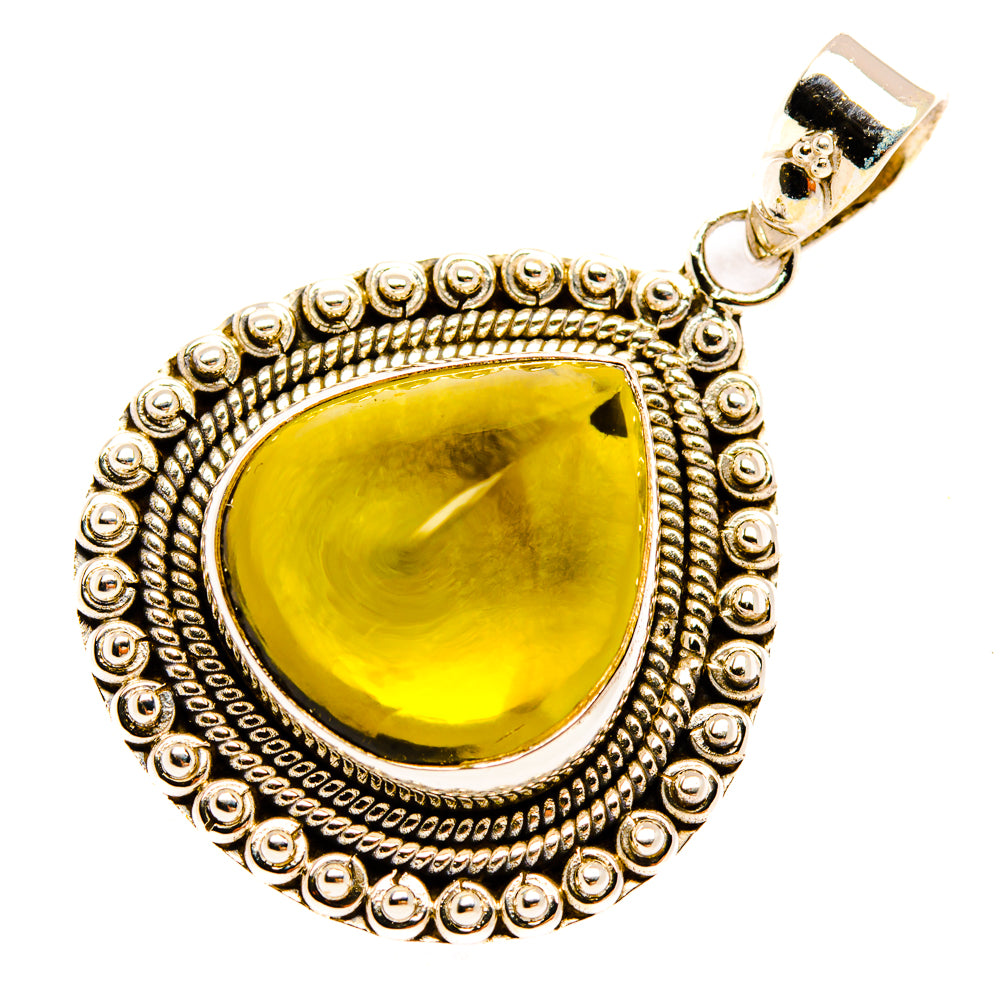 Citrine Sugarloaf Pendants handcrafted by Ana Silver Co - PD28156 - Photo 2