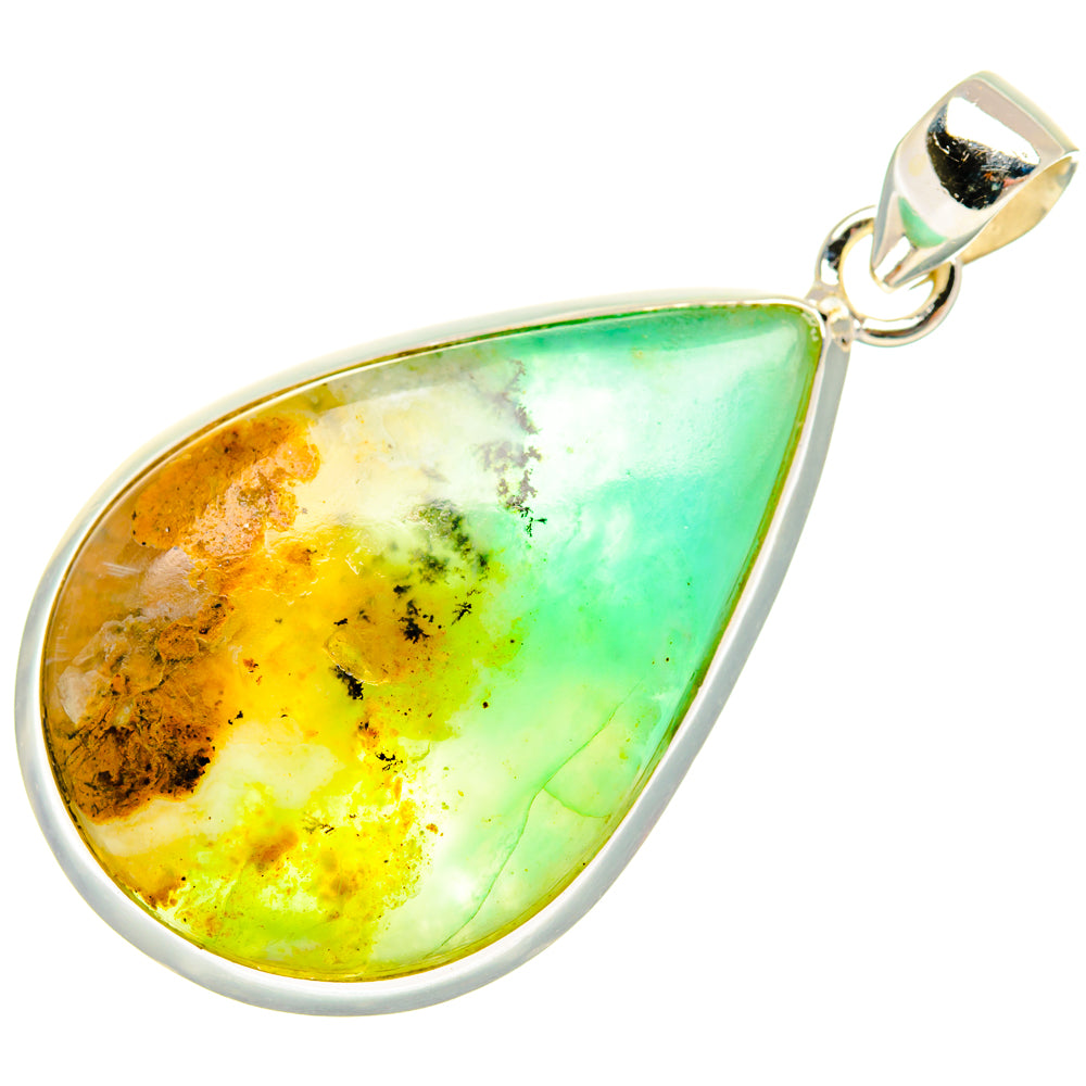 Peruvian Opal Pendants handcrafted by Ana Silver Co - PD28192 - Photo 2