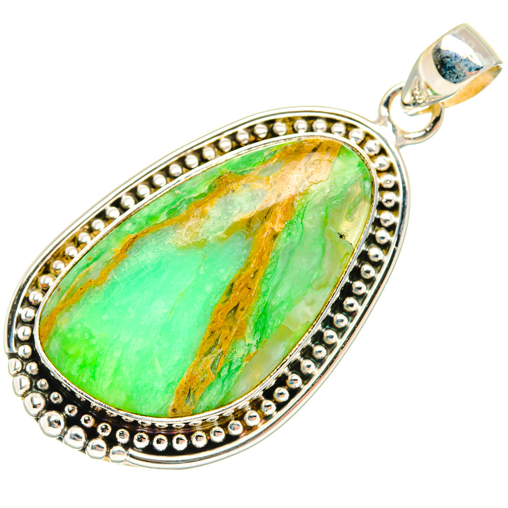 Peruvian Opal Pendants handcrafted by Ana Silver Co - PD28194 - Photo 2