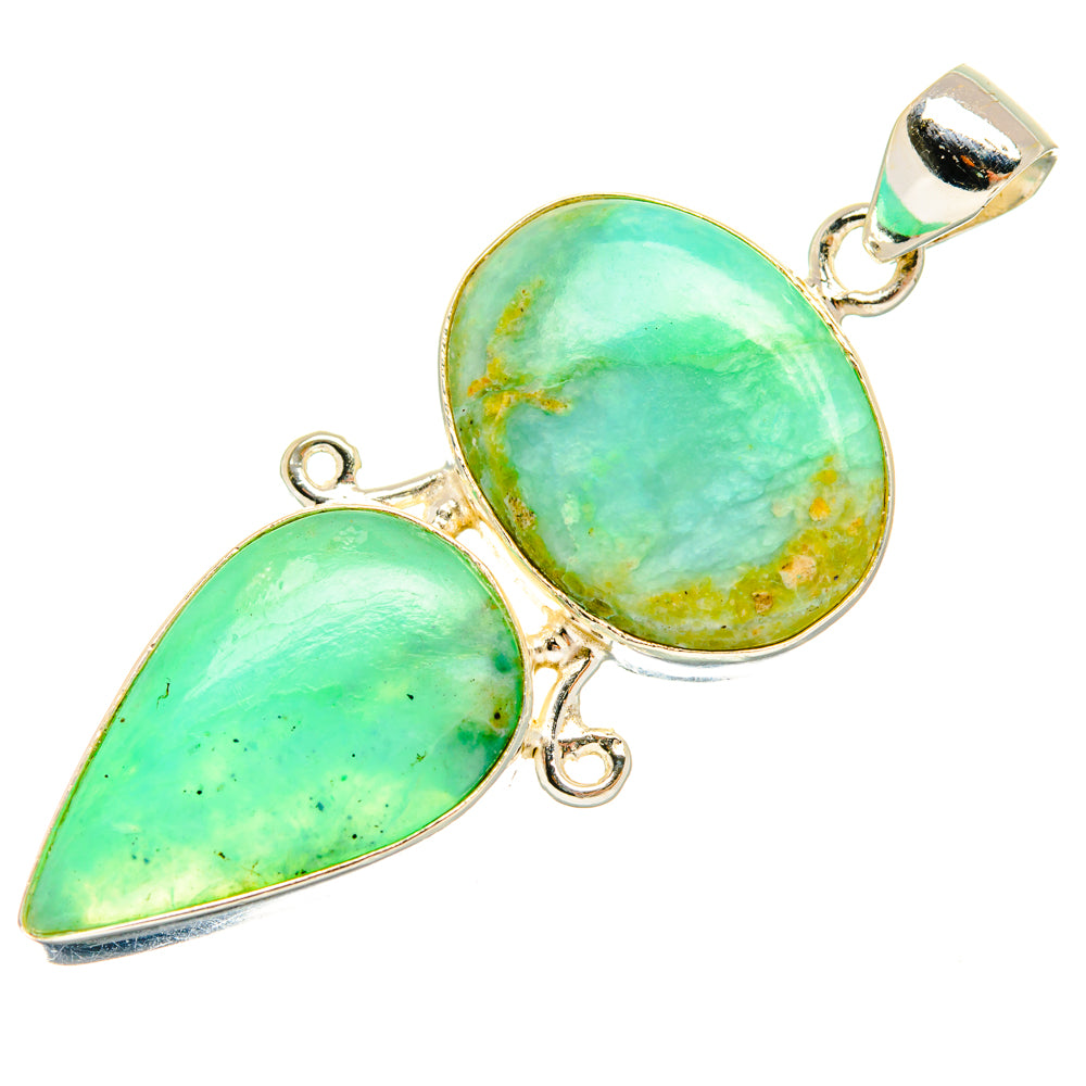 Peruvian Opal Pendants handcrafted by Ana Silver Co - PD28197 - Photo 2