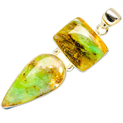 Peruvian Opal Pendants handcrafted by Ana Silver Co - PD28198 - Photo 2