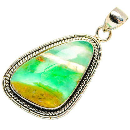 Peruvian Opal Pendants handcrafted by Ana Silver Co - PD28200 - Photo 2