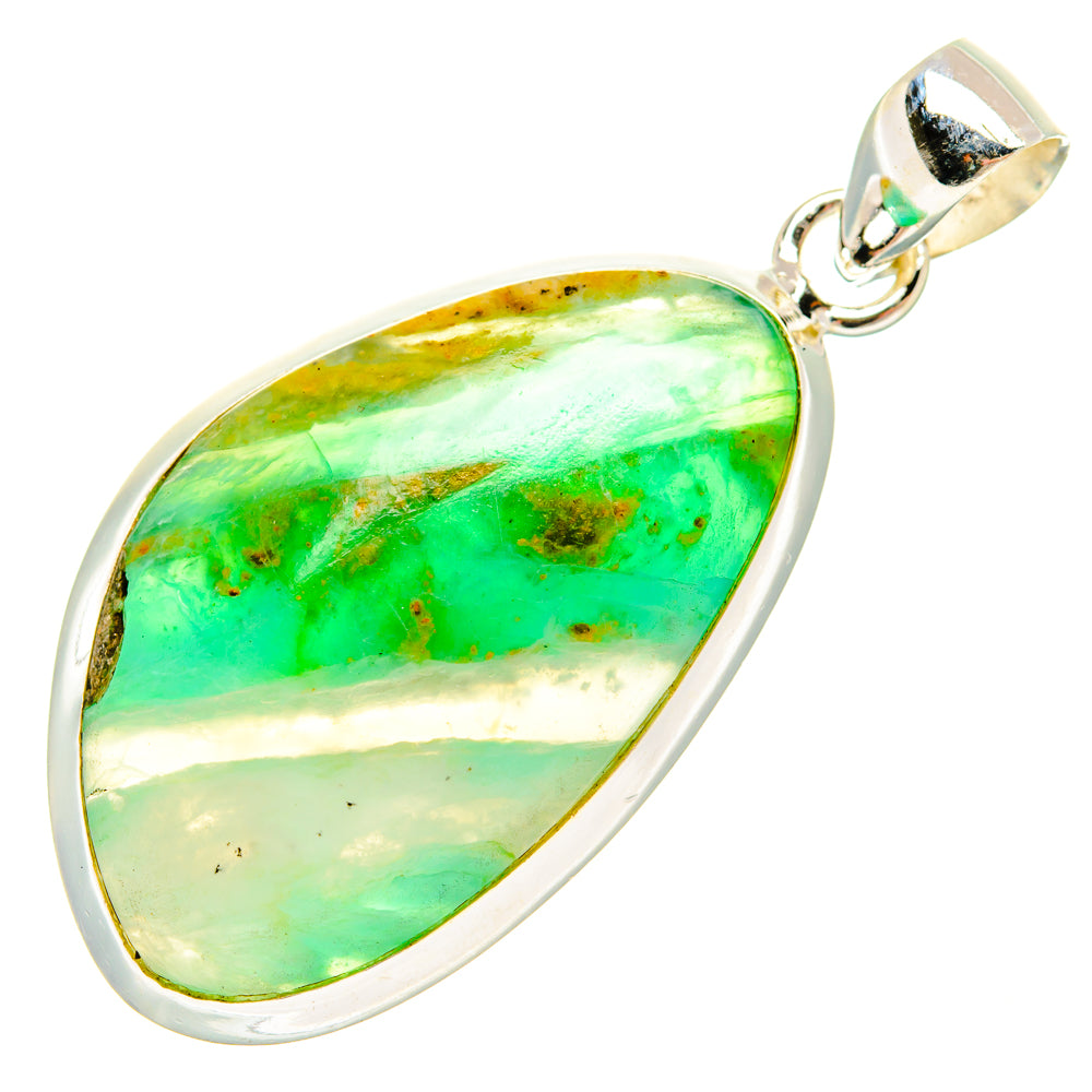 Peruvian Opal Pendants handcrafted by Ana Silver Co - PD28203 - Photo 2