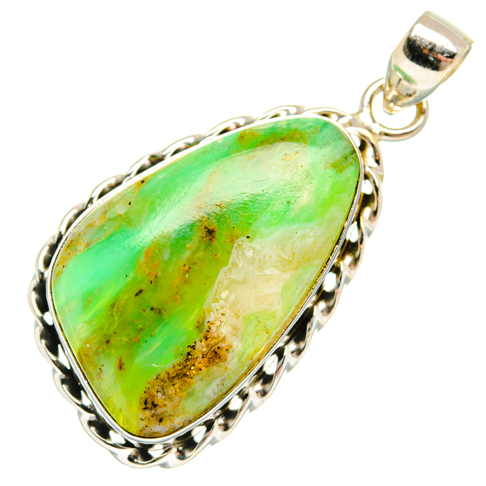 Peruvian Opal Pendants handcrafted by Ana Silver Co - PD28209 - Photo 2