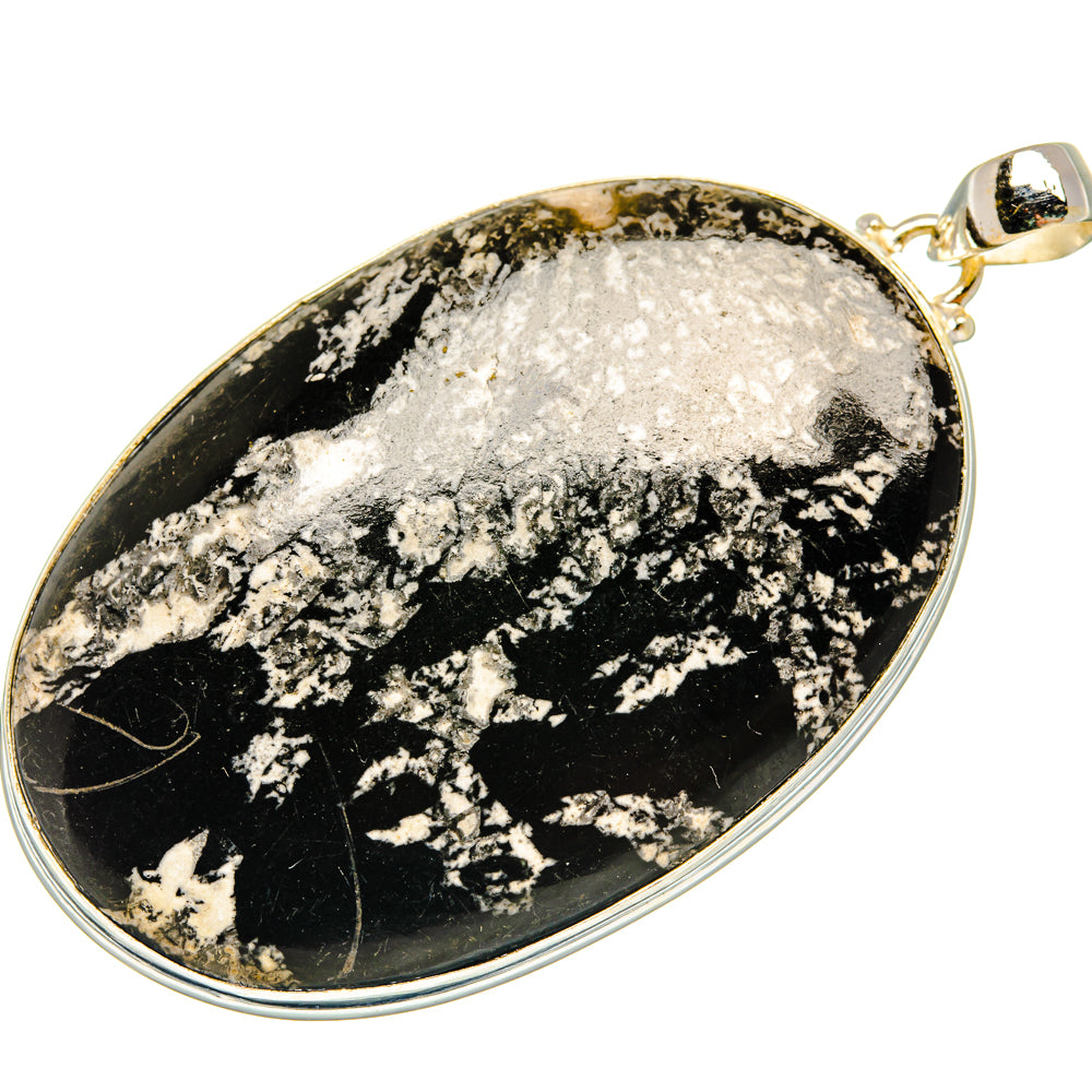 Chrysanthemum Stone Pendants handcrafted by Ana Silver Co - PD28211 - Photo 2